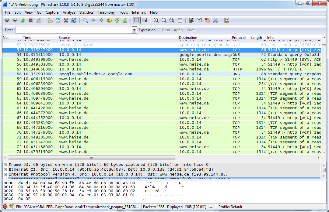 Wireshark shows now network names 